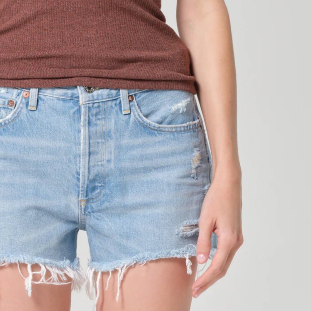 AGOLDE Cutoff Jean Shorts